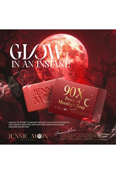 Jennie Moon 40X Pro Derma Brightening Cream 250g & 90X Moonlight Soap 160g, Niacinamide & Alpha-Arbutin Face & Body Skincare Combo