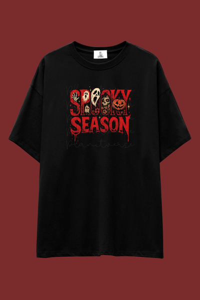 UmbraWear Μπλουζάκι Halloween Μαύρο με σχέδιο Bol Mold |   Μπλουζάκι Unisex α...