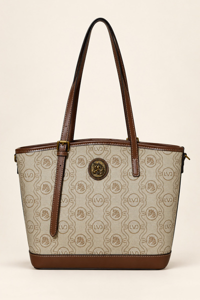 Levidor Authentic Logo Detailed Casual Medium Size Shopper Women's Shoulder B...