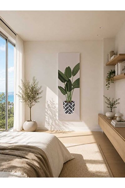 ocean velas Kanvas Tablo Desenli Saksıda Yeşil Nefes ,Kanvas Tablo TKTVO-007-0008-18053