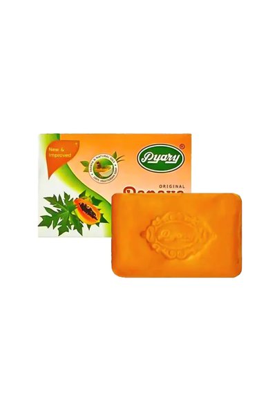 Pyary صابون بياري العشبي بالبابايا (Pyary Papaya Original Herbal Soap) هو بوا...