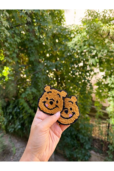 TKhome Punch 2li Winnie the Pooh Araba Bardak Altlığı