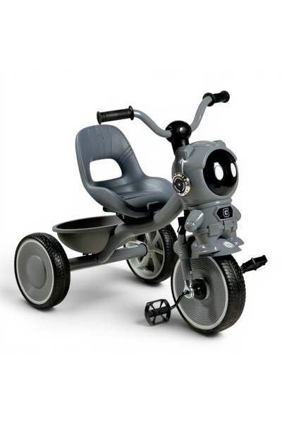 ALBADER Kids Tricycle 3 Wheel, Robot Design Toddler Bicycle with Music & Ligh...