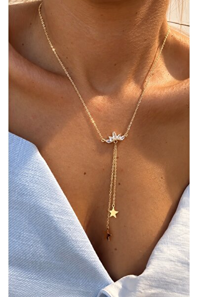 GLARE JEWELRY CO قلادة على شكل حرف Y من حجر الزركون من ستار موديل VIP مصنوعة ...