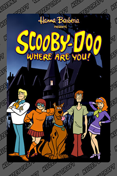 Kuzey Craft Scooby-Doo Metal Poster Duvar Tablosu Özel Tasarım Hediye Parlak ...