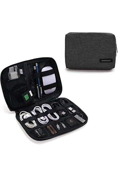 BAGSMART Electronics Accessories Organiser Bag, Portable Electronics Carrying...