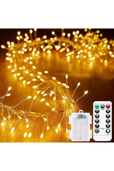 Goodern أضواء زينة على شكل مفرقعات نارية، 3 أمتار، 100 مصباح LED مقاوم للماء،...