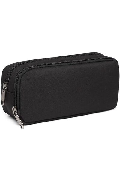 TERRIFI Large Pencil Case, Big Capacity Pencil Pouch with 2 Compartments, Bla...