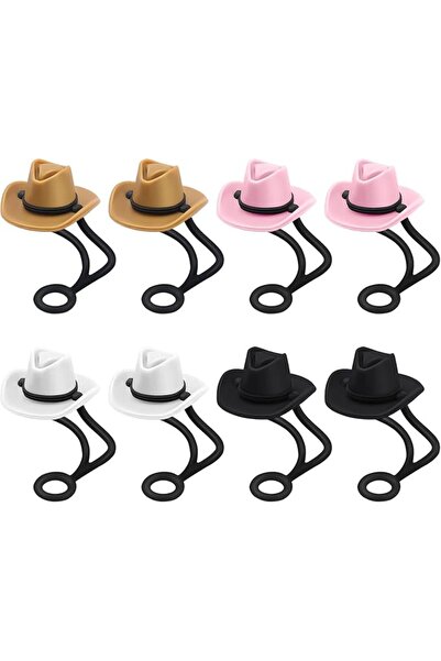 TERRIFI Silicone Cowboy Hat Straw Covers Compatible with Stanley Cups,Reusabl...