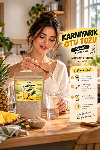 VİA FORM Karnıyarık Otu Tozu - Ananaslı 90 gr