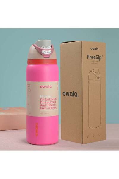 Generic FreeSip Insulated Stainless Steel Water Bottle With Straw For Sports ...