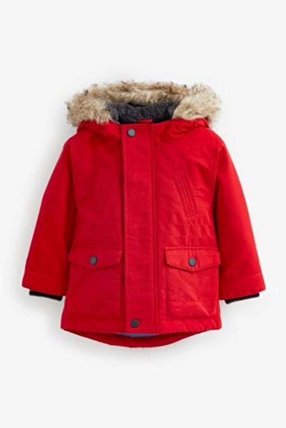 Next Baby Kırmızı Polar Astarlı Mont