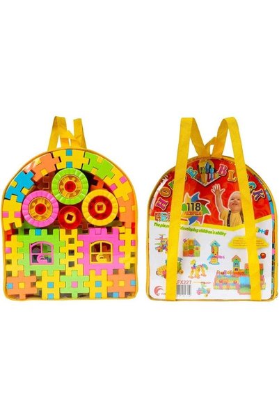 Planet of Toys 118 Pcs Interlocking Building Blocks Set for Kids