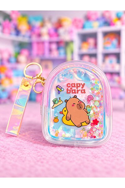 EMKSHOP Geantă portofel mini pufoasă Capybara (10.5 CM * 8.5 CM)