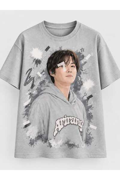 puolikuu Arirang World Tour Baskılı Oversize Tshirt