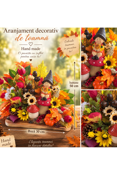 Generic Brand Aranjament decorativ de toamna- cu ciupercuta!