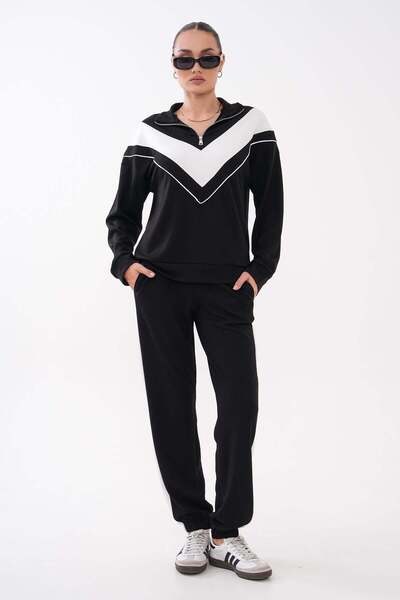DazzUp Women's Half Zipper Suit