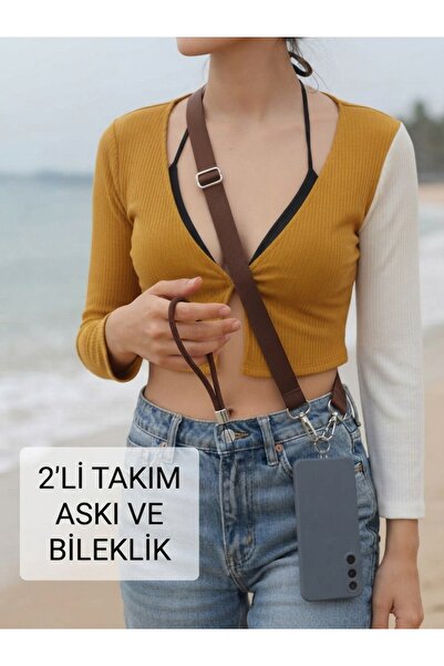 Rang store Telefon Askısı-Yaka Kartı Askısı-Askı ve 2'li Bileklik Takım -Tüm ...