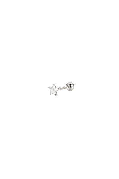 LéO Silver And More 925 Ayar Gümüş Yıldız Tragus Helix Kıkırdak Piercing Küpe