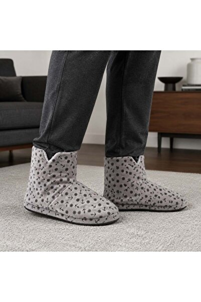 rs riva shoes Παπούτσια RIVA Ανδρικά γκρι βελούδινα μποτάκια για το σπίτι με ...