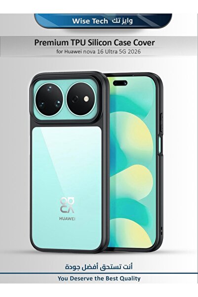 Wtech Huawei nova 16 Ultra 5G 2026 Premium Hybrid TPU Silicone with Raised Ca...