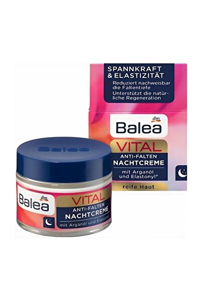 QUEEN AKSESUAR Balea Vital Anti-Falten Kırışıklık Karşıtı Gece Kremi 50 ml – ...