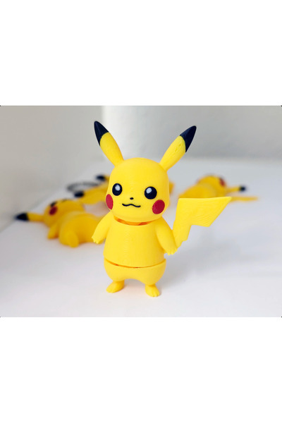 Pikachu Anahtarlık – 3D Model – Çanta ve Çanta Süsü - Tek Renk