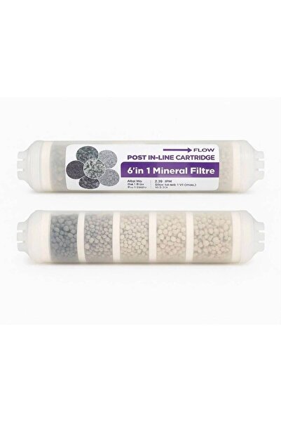 Su Arıtma Cihazı 6'lı Mineral Filtre - Doğal Mineral Ve PH Dengeleyici Tatlandırıcı Filtre