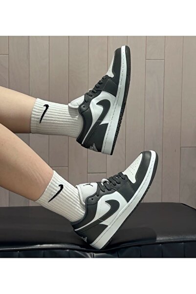 Nike Air Jordan 1 Low “Iron Grey” Erkek Basketbol Ayakkabısı-553558-044-Tanem Sport