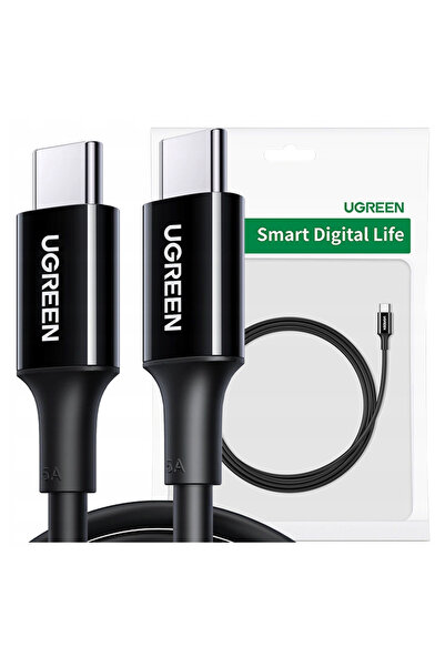 Ugreen Cablu USB-C 5A pentru telefoane și laptopuri, 2M, transfer de date 480...