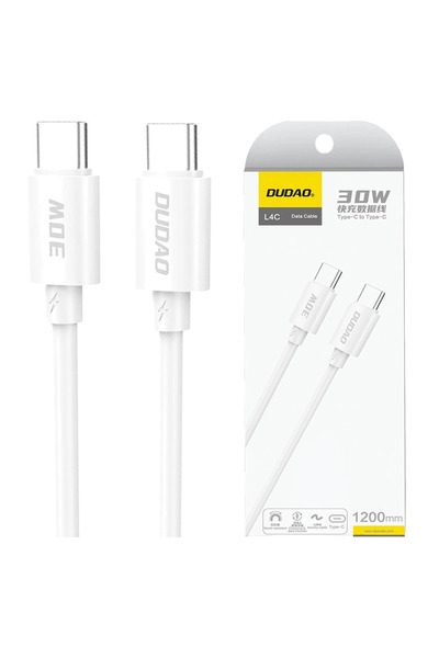 DUDAO Cablu USB-C la USB-C 30W pentru telefoane Motorola 1.2M Încărcare rapidă