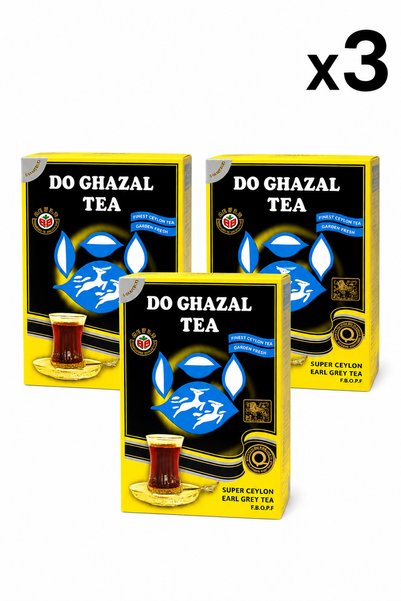 Do Ghazal Tea 3 x 500 gr Karton Kutu Siyah İran Çayı (3'lü Avantaj Paketi)