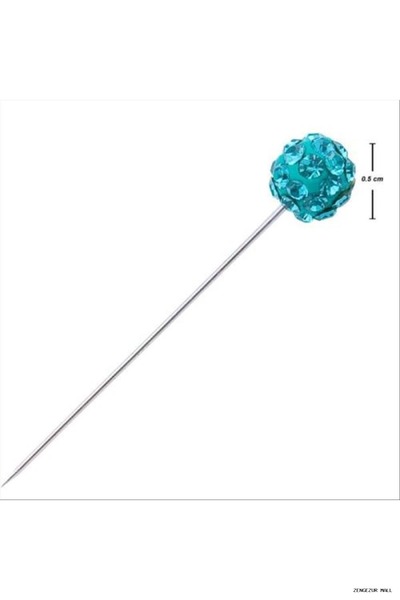 ZERO LAND Zngzrmll Scarf (01259) Pin Turquoise