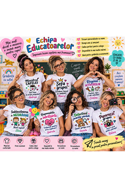 GE Tricouri Personalizate – Echipa Educatoarelor