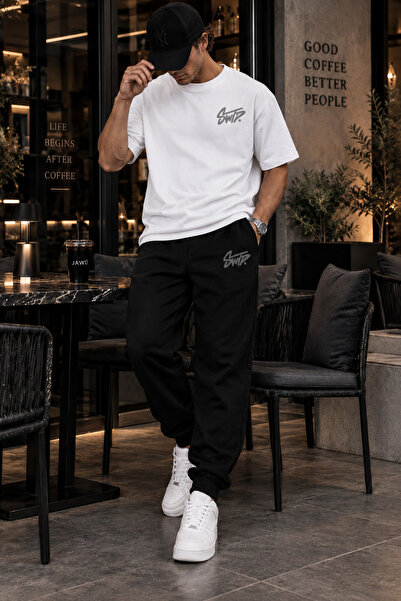 JAWÜ FASHION Swp Printed Cotton Oversize Premium T-Shirt Tracksuit Set
