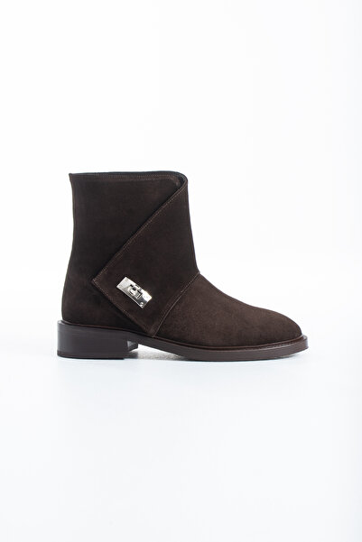 dericia shoes Marielle Kadın Hakiki Deri Süet Binici Bot
