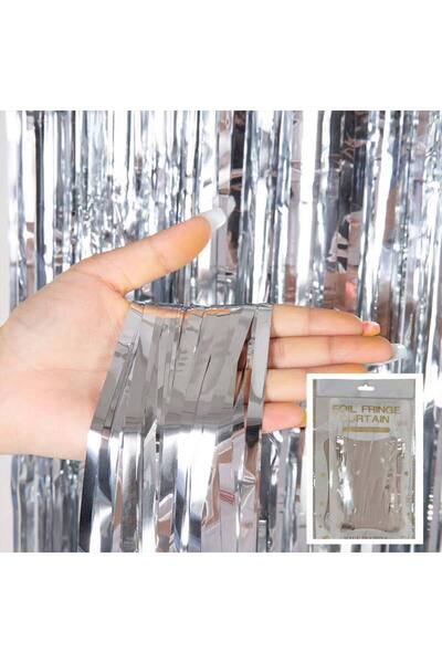 Store İTHAL METALİZE GÜMÜŞ MASA ETEĞİ (1x3m) PARTİ MALZEMELERİ DOĞUMGÜNÜ FON ...
