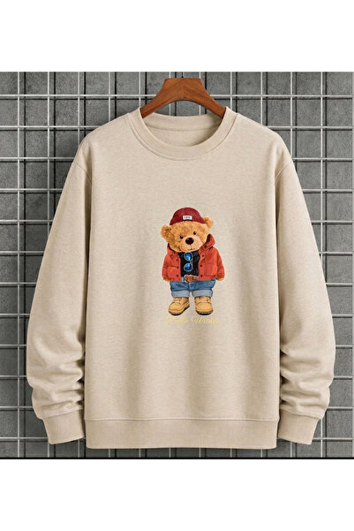 orwen life est. 2022 Unisex Plush Teddy Bear Printed Crew Neck Sweatshirt – W...