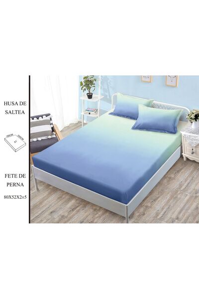 naniland.ro Husă de Pat Finet 2 Persoane 3 Piese cu Elastic 180x200 cm, Model...