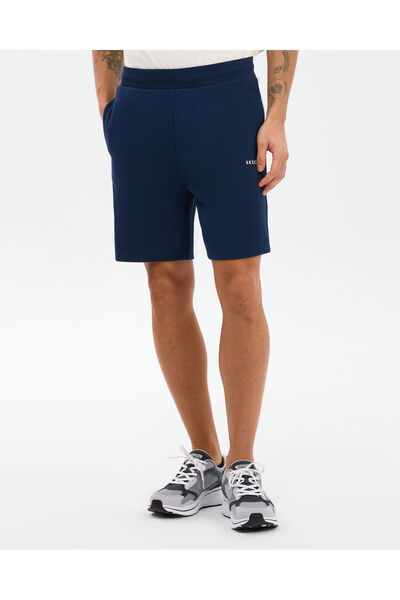 SKECHERS S2610092 M Fleece Sweat Short Erkek Şort LACİVERT