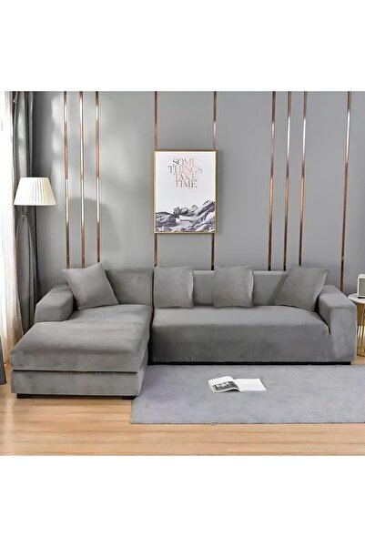CasaDesteapta.ro Husă Colțar Catifea cu Elastic 140-180 cm, Model D-06 - Premium