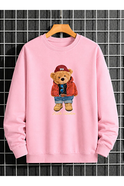 orwen life est. 2022 Unisex Plush Teddy Bear Printed Crew Neck Sweatshirt – W...