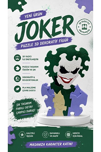 Joker Puzzle | 3D Dekoratif Figür