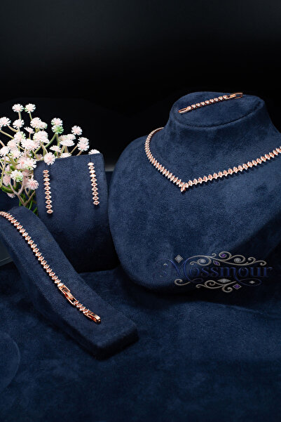 MOSSMOUR Marquise Zircon Stone Rose Gold (Copper) V Model Waterway Set