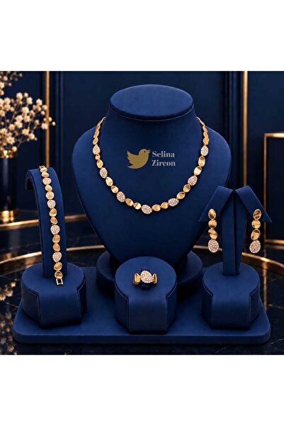 jewelrystore طقم اكسسوارات زركون فاخر نسائي
