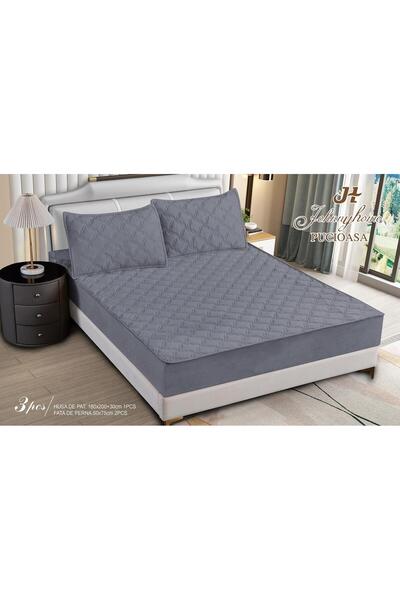 CasaDesteapta.ro Husă Matlasată Topper 2 Persoane cu Elastic 180x200 cm, Mode...
