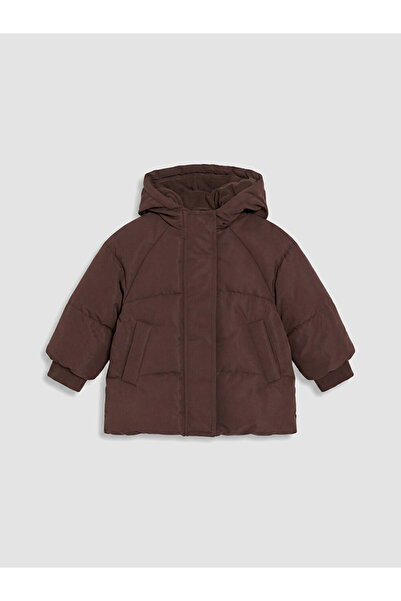LC Waikiki Hooded Baby Girl Inflatable Coat