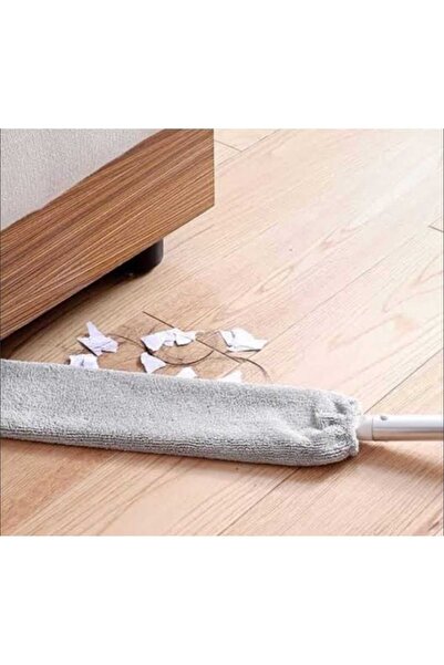 Dalian Home Mop Mikrofiber Başlıklı Dip Köşe Raf Ulaşılamıyan Yerler Için Esnek Toz Mop Uzun Saplı