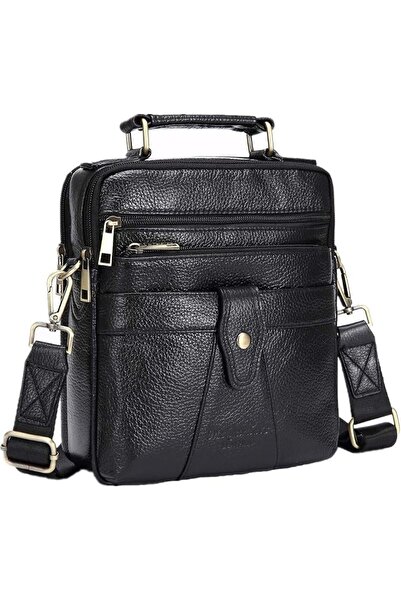 GENERAL Men's Genuine Leather Messenger Shoulder Bag Handbag CrossBody Briefcase