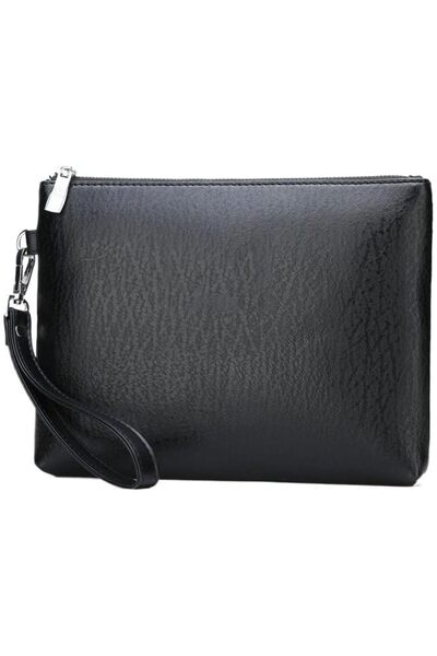 AZONEE Men's Leather Clutch Bag - 12" Large Capacity RFID Blocking Handbag | ...